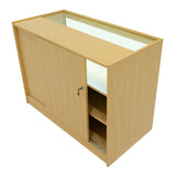 "GRAVITY" Set med LED-belysta Butiksmoduler CM60 + B1200 + C1200 + TB60 – Lönnfärgad finish