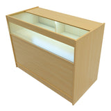 "EUROPA" Set med LED-belysta Butiksmoduler LM60 + B1200 + C1200 + TB60 – Lönnfärgad finish