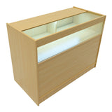 "HYPERION" Set med LED-belysta Butiksmoduler LM60 + B1200 + K1200 + TB60 – Lönnfärgad finish