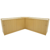 "ADONIS" Set med LED-belysta Butiksmoduler CM60+B1500+C1500 – Lönnfärgad finish