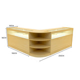 "THESEUS" Set med LED-belysta Butiksmoduler LM60+ 2x B1500 – Lönnfärgad finish