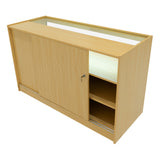 "LUNA" Set med LED-belysta Butiksmoduler CM60 + 2xB1500 + TB60 – Lönnfärgad finish