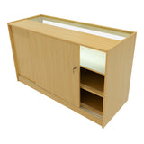"GRAVITY" Set med LED-belysta Butiksmoduler CM60 + B1500 + C1500 + TB60 – Lönnfärgad finish