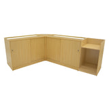 "GRAVITY" Set med LED-belysta Butiksmoduler CM60 + B1500 + C1500 + TB60 – Lönnfärgad finish