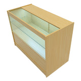 "GRAVITY" Set med LED-belysta Butiksmoduler CM60 + B1500 + C1500 + TB60 – Lönnfärgad finish