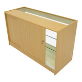 "POLARIS" Set med LED-belysta Butiksmoduler CM60 + B1500 + K1500 + TB60 – Lönnfärgad finish