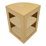 "POLARIS" Set med LED-belysta Butiksmoduler CM60 + B1500 + K1500 + TB60 – Lönnfärgad finish