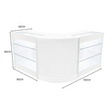 "HELIOS" Set med LED-belysta Butiksmoduler CM60+ 2x K900 – Vit