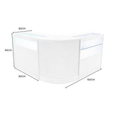 "ADONIS" Set med LED-belysta Butiksmoduler CM60+B900+C900 – Vit
