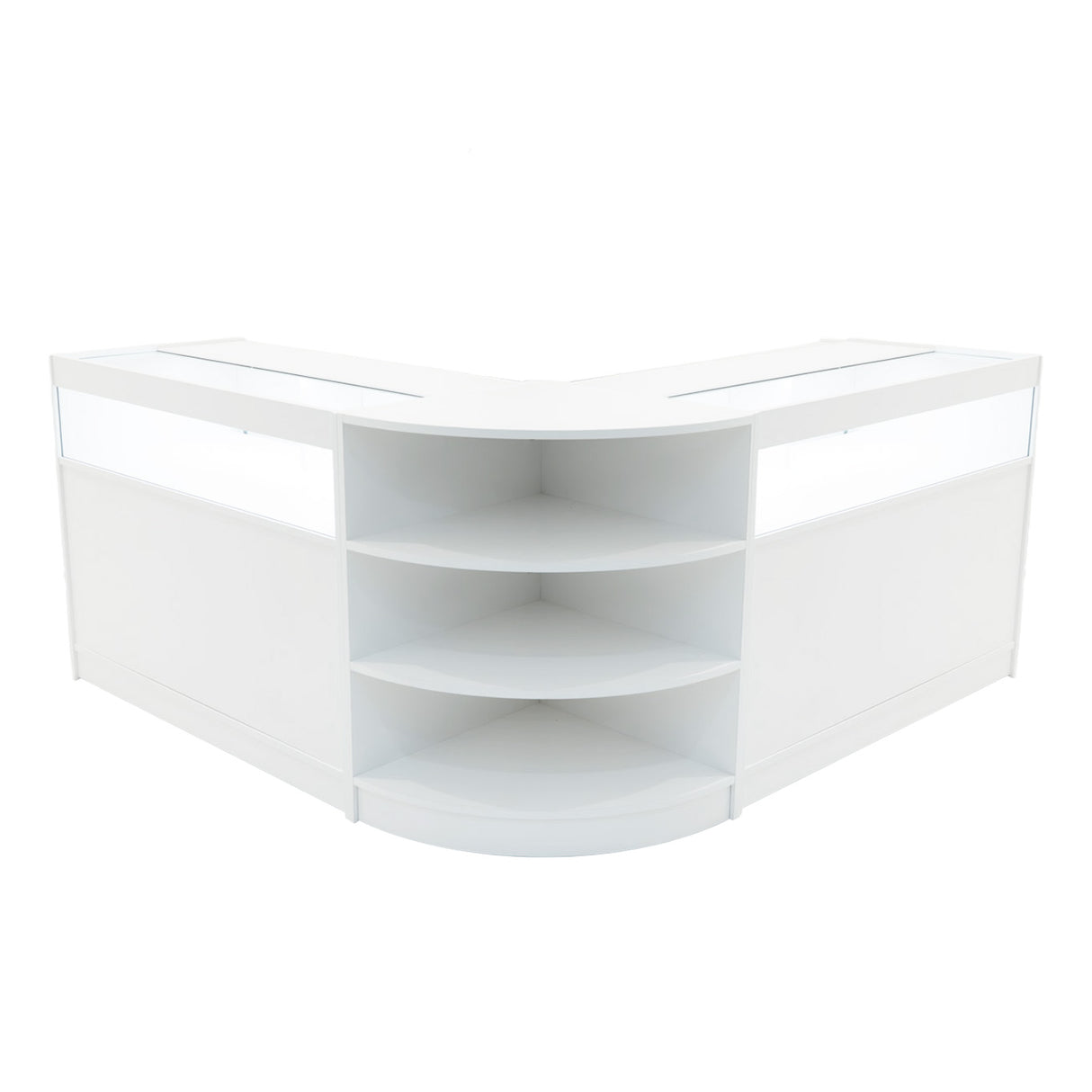 "THESEUS" Set med LED-belysta Butiksmoduler LM60+ 2x B1200 – Vit