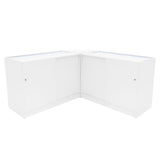 "THESEUS" Set med LED-belysta Butiksmoduler LM60+ 2x B1200 – Vit