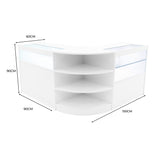 "HARMONIA" Set med LED-belysta Butiksmoduler LM60+B900+C900 – Vit