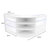 "CALLIOPE" Set med LED-belysta Butiksmoduler LM60+K900+C900 – Vit