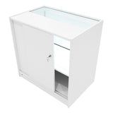 "PHOENIX" Set med LED-belysta Butiksmoduler CM60 + 2xC900 + TB60 – Vit