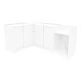 "POLARIS" Set med LED-belysta Butiksmoduler CM60 + B900 + K900 + TB60 – Vit