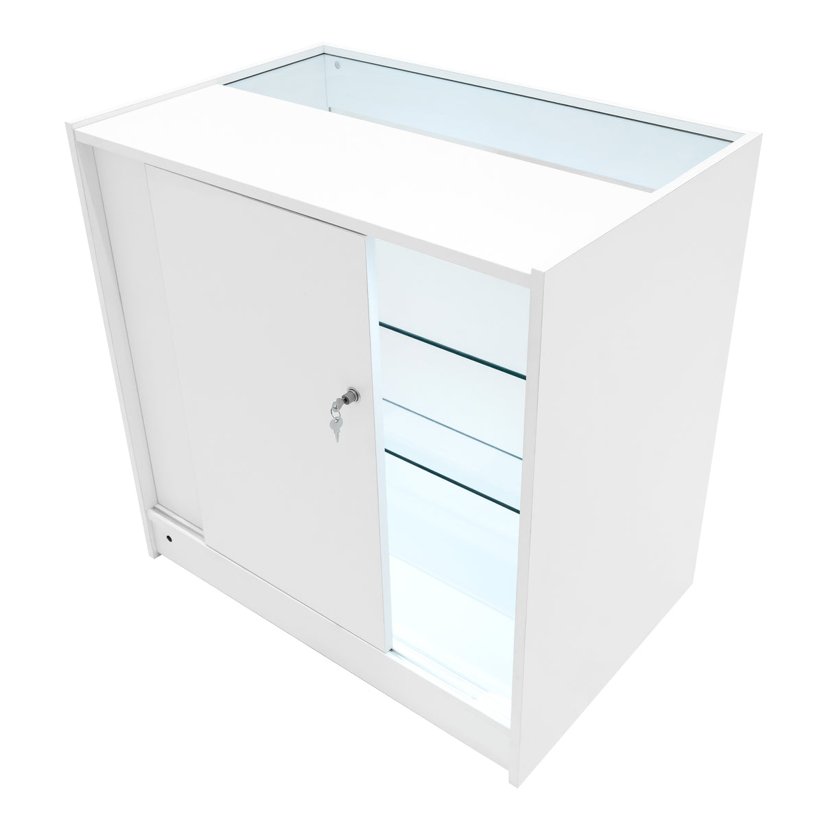 "VEGA" Set med LED-belysta Butiksmoduler CM60 + K900 + C900 + TB60 – Vit