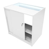 "SAGITTARIUS " Set med LED-belysta Butiksmoduler LM60 + 2xB900 + TB60 – Vit