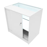 "ECLIPSE" Set med LED-belysta Butiksmoduler LM60 + 2xC900 + TB60 – Vit