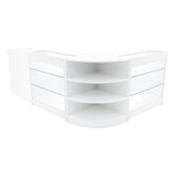 "ASTRO" Set med LED-belysta Butiksmoduler LM60 + 2xK900 + TB60 – Vit