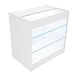 "ASTRO" Set med LED-belysta Butiksmoduler LM60 + 2xK900 + TB60 – Vit