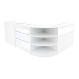 "HYPERION" Set med LED-belysta Butiksmoduler LM60 + B900 + K900 + TB60 – Vit