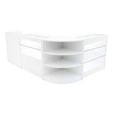 "THEIA" Set med LED-belysta Butiksmoduler LM60 + K900 + C900 + TB60 – Vit