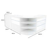 "THEIA" Set med LED-belysta Butiksmoduler LM60 + K900 + C900 + TB60 – Vit