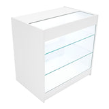 "THEIA" Set med LED-belysta Butiksmoduler LM60 + K900 + C900 + TB60 – Vit