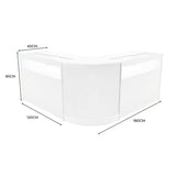 "IRIS" Set med LED-belysta Butiksmoduler CM60+ 2x B1200 – Vit