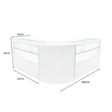 "SELENE" Set med LED-belysta Butiksmoduler CM60+ 2x C1200 – Vit