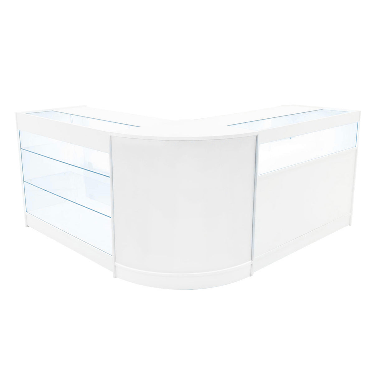 "TRITON" Set med LED-belysta Butiksmoduler CM60+K1200+B1200 – Vit