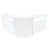 "TRITON" Set med LED-belysta Butiksmoduler CM60+K1200+B1200 – Vit