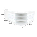 "ASTRO" Set med LED-belysta Butiksmoduler LM60 + 2xK1200 + TB60 – Vit