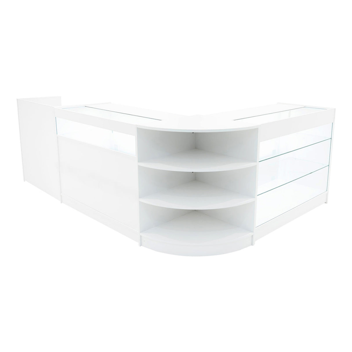 "HYPERION" Set med LED-belysta Butiksmoduler LM60 + B1200 + K1200 + TB60 – Vit