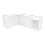 "HYPERION" Set med LED-belysta Butiksmoduler LM60 + B1200 + K1200 + TB60 – Vit
