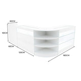 "HYPERION" Set med LED-belysta Butiksmoduler LM60 + B1200 + K1200 + TB60 – Vit
