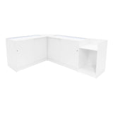 "THEIA" Set med LED-belysta Butiksmoduler LM60 + K1200 + C1200 + TB60 – Vit