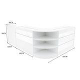 "THEIA" Set med LED-belysta Butiksmoduler LM60 + K1200 + C1200 + TB60 – Vit