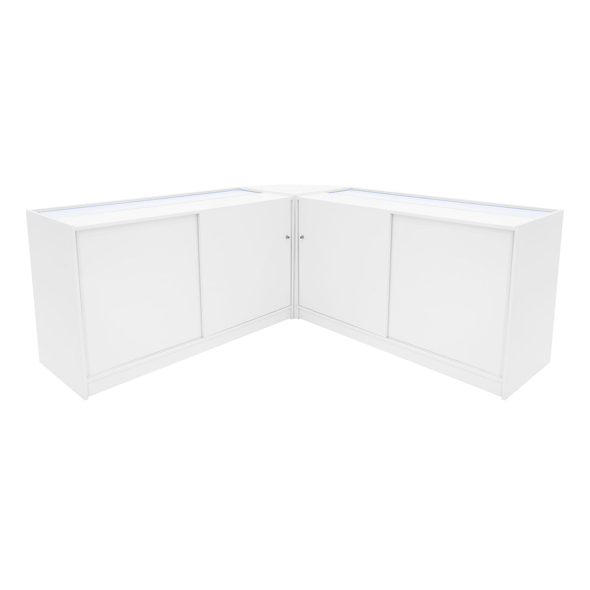 "IRIS" Set med LED-belysta Butiksmoduler CM60+ 2x B1500 – Vit