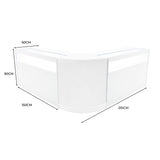 "IRIS" Set med LED-belysta Butiksmoduler CM60+ 2x B1500 – Vit