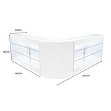 "HELIOS" Set med LED-belysta Butiksmoduler CM60+ 2x K1500 – Vit
