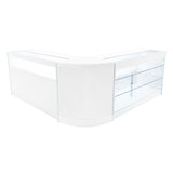 "TRITON" Set med LED-belysta Butiksmoduler CM60+K1500+B1500 – Vit