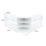 "ANDROMEDA" Set med LED-belysta Butiksmoduler LM60+ 2x C1500 – Vit