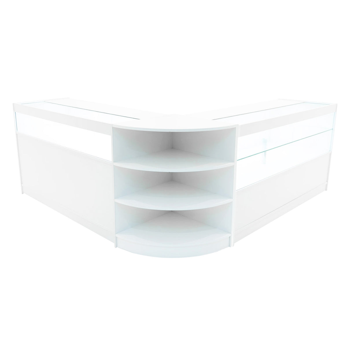 "HARMONIA" Set med LED-belysta Butiksmoduler LM60+B1500+C1500 – Vit