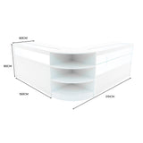 "HARMONIA" Set med LED-belysta Butiksmoduler LM60+B1500+C1500 – Vit