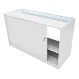 "ARIES" Set med LED-belysta Butiksmoduler CM60 + 2xK1500 + TB60 – Vit