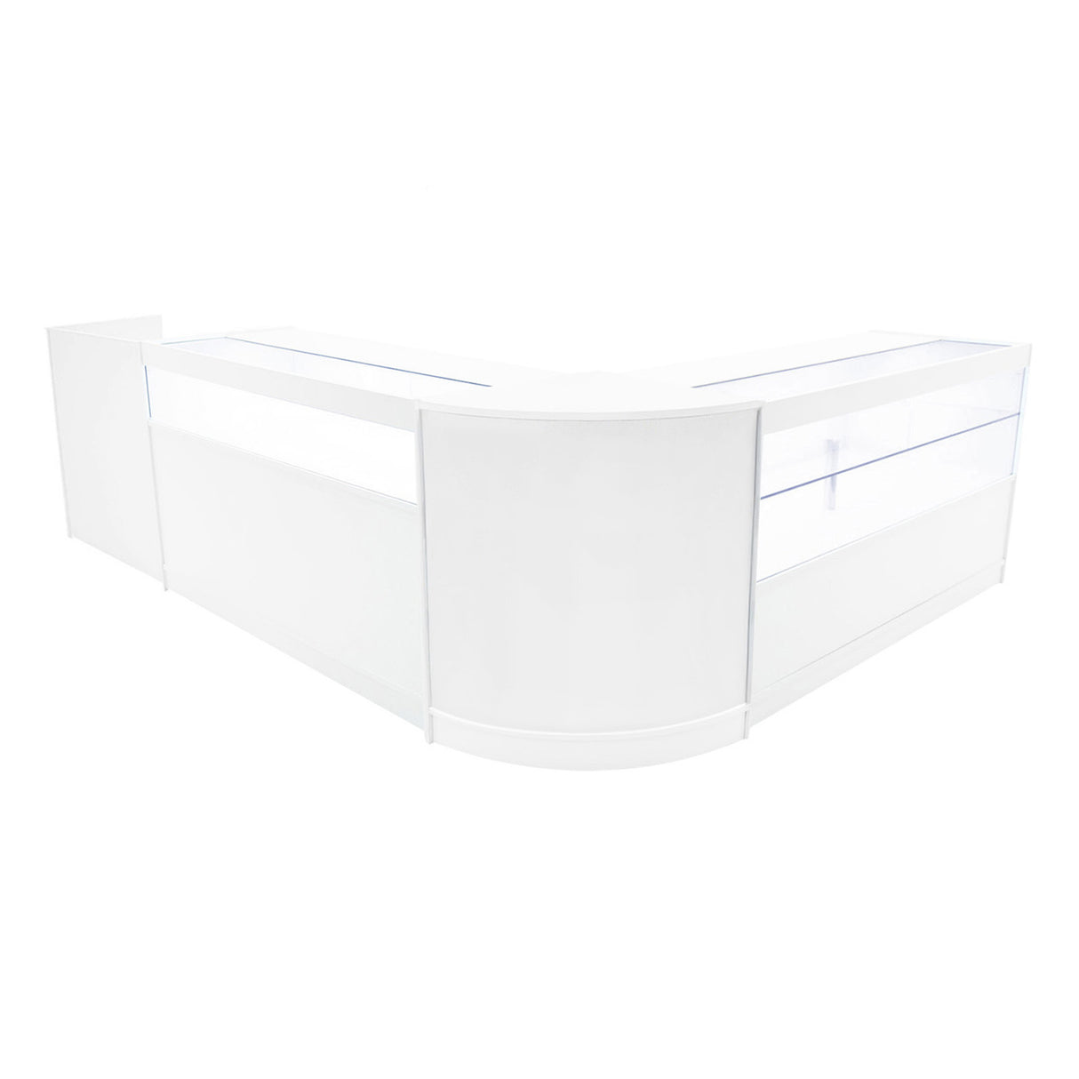 "GRAVITY" Set med LED-belysta Butiksmoduler CM60 + B1500 + C1500 + TB60 – Vit