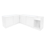 "SAGITTARIUS " Set med LED-belysta Butiksmoduler LM60 + 2xB1500 + TB60 – Vit