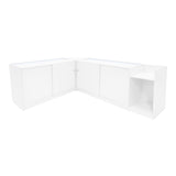 "ASTRO" Set med LED-belysta Butiksmoduler LM60 + 2xK1500 + TB60 – Vit
