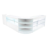 "THEIA" Set med LED-belysta Butiksmoduler LM60 + K1500 + C1500 + TB60 – Vit